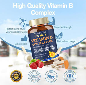 Vitaminas para el Manejo del Estrés, Suplemento de Vitamina <span class=keywords><strong>B</strong></span> en Cápsulas para el Metabolismo y la Salud del Sistema Nervioso, Vitaminas <span class=keywords><strong>B</strong></span> Activas - Product Image 3