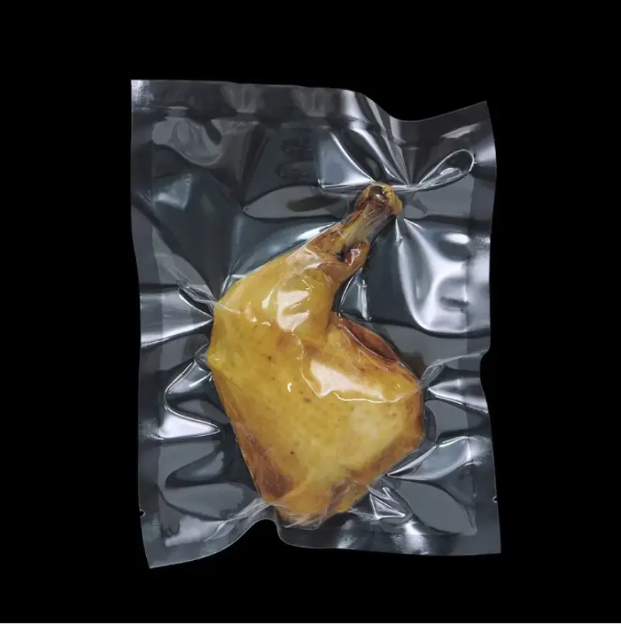 खाद्य ग्रेड प्लास्टिक खाद्य वैक्यूम पैकिंग बैग, पारदर्शी वैक्यूम सील बैग भारी शुल्क नायलॉन बैग के लिए वैक्यूम Seale