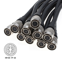 Cable de disparo para cámara industrial HR10-7P-6S de 6 pines, compatible con Hirose, blindado, IP67 IP68, OEM ODM