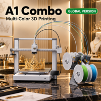 Mesin Cetak 3D Multicolor Versi Global A1 Combo untuk Model Arsitektur dan Kerajinan DIY Grosir