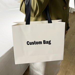 Fabrika doğrudan satış özel baskılı logo tasarım kağıt torbalar promosyon High-end giyim perakende hediye alışveriş takı hediye keseleri - Product Image 2