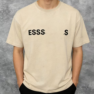 Camiseta <span class=keywords><strong>Fear</strong></span> 2025, Colección de Verano de Diseñador, Camiseta de Manga Corta para Hombre, 100% Algodón Peinado de 220G, Cuello Redondo Moderno, Color Sólido - Product Image 6