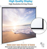 Écrans de Projection 100 120 150 pouces taille projecteur écran HD écran pour Home cinéma théâtre éducation extérieur intérieur affichage