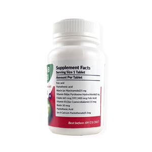 Tägliche Pflege Multi Vitamin B6 <span class=keywords><strong>B12</strong></span> Tablet unterstützt Energie stoffwechsel und Nerven - Product Image 4