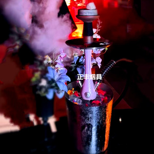 Cachimba de Cristal Premium Árabe con Sistema de Control de Calor, Moderno Set de Cachimba de Cristal para Bares <span class=keywords><strong>y</strong></span> Clubes - Product Image 4