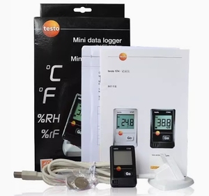 Enregistreur de données de température et d'humidité Testo 176 P1 600-1100 mbar pour laboratoire et salle blanche - Product Image 2