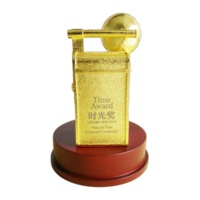 Coupe de trophée personnalisée en aluminium doré pour la photographie, idéale pour les concours professionnels et les récompenses des champions photographes