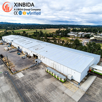 Entrepôt préfabriqué en structure acier haute résistance, bâtiment métallique écologique pour la logistique et la distribution d'inventaire e-commerce