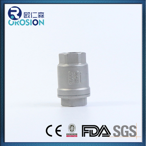 Hot Bán Thép Không Gỉ 201 304 316 Một Cách Không Trở Lại Kiểm Tra Van Npt Bsp Threaded Mùa Xuân Tải Dọc Kiểm Tra Van - Product Image 4