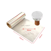 Feuille d'aluminium perforée de qualité alimentaire pour chicha, rouleau de 15 cm, couleur personnalisée, usage intensif, pour papier à chicha, boîte de feuille d'aluminium pour usage alimentaire