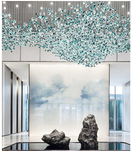 Moderne kunden spezifische Dekoration Kristallglas Luxus Hochzeit Pendel leuchte Projekt Big Hotel Lobby Kronleuchter - Product Image 6