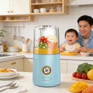 Mini Licuadora de 260 ml, Procesador de Alimentos para Bebés, USB, Libre de BPA, 6 Cuchillas, Fácil de Limpiar, Bajo Ruido, con Picador para Alimentos Infantiles - Product Image 1