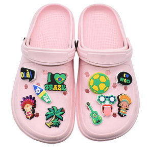 Adornos Personalizados para Zapatos del Carnaval de Río con Diseños de Bailarinas y Máscaras Brasileñas, Decoraciones Festivas para Fiestas Tropicales - Product Image 2