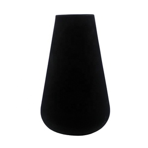 Decoración del hogar mate negro largo salón Mesa florero decorativo maceta hecha a mano personalizada - Product Image 1
