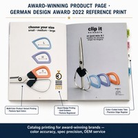 Impresión de Catálogos de Productos con Tapa Dura Personalizada, Papel de Arte, Índice con Pestañas, Cubierta Neón, Impresión Offset a Todo Color, Formato Cuadrado