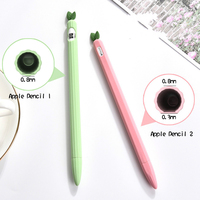 Uyumlu Apple kalem 1st 2nd ucu kol çantası kılıfı koruyucu yumuşak silikon dokunmatik Stylus kalem için iPad kalem 1 2