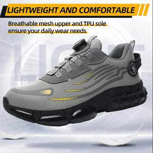 Anti-Crush Safety Factory Cushioned Anti Smashing Shock Resistant Safety Shoes Puncture-proof Shoes with Steel Shoes <b>Cap</b> - Product Image 4