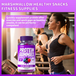 Gomas de proteína personalizadas profesionales Energy Boost Gummy Biotin Suplementos de colágeno Caramelo de crecimiento muscular - Product Image 3