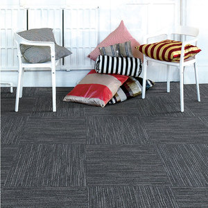 Dalles de moquette carrées en polypropylène, nylon et polyester 100%, moquette de luxe rembourrée pour bureau, 50x50 cm, <span class=keywords><strong>cuisine</strong></span>, chambre, porte, décorative - Product Image 5