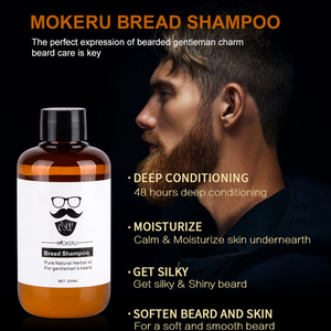 Shampoo nourrissant et hydratant à base de plantes de haute qualité pour la croissance de la <span class=keywords><strong>barbe</strong></span>, formule salon pour cheveux gras, 200 ml - Product Image 3