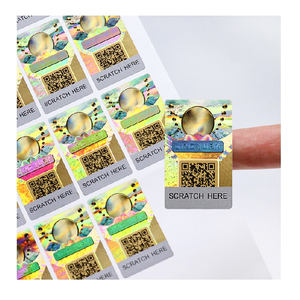 สติกเกอร์เลเซอร์สีเงินพร้อมรหัส QR ตราประทับความปลอดภัยของแท้สติกเกอร์โฮโลแกรมรับประกันเป็นโมฆะฉลากป้องกันการปลอมแปลงปลอดภัย - Product Image 1