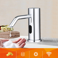 Dispensador de jabón automático con Sensor de latón moderno, bomba de capacidad de espuma de 1000ml para uso en el hogar, Hotel, restaurante, Metal duradero