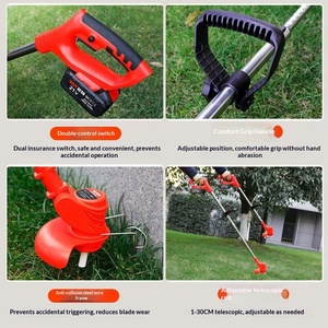 Lawn Mower Telescopic Model Rechargeable Lithium Battery <b>Protective</b> <b>Shield</b> Portable High-Power Blade Grass Cutter C--150 Recharg - Product Image 5