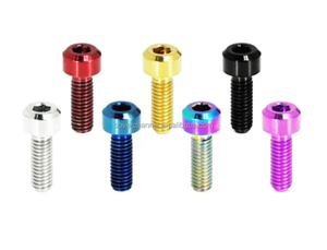 M5 ISO7380 Grado 10,9 Acero al carbono <span class=keywords><strong>Allen</strong></span> Drive Tornillos de cabeza hexagonal 10mm de longitud Pernos de cabeza de botón Óxido negro Latón Plano Din - Product Image 4
