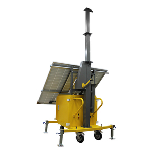 Off lưới năng lượng mặt trời <span class=keywords><strong>Trailer</strong></span> rất nhiều silicon năng lượng mặt trời bảng điều khiển sao lưu hệ thống năng lượng với pin axit chì - Product Image 5