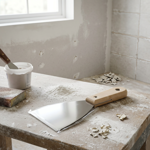 Couteau à mastic en acier inoxydable avec manche en bois 3 pouces (75 mm) - Grattoir et spatule multi-usages pour le nettoyage/la construction/la cuisine - Product Image 4