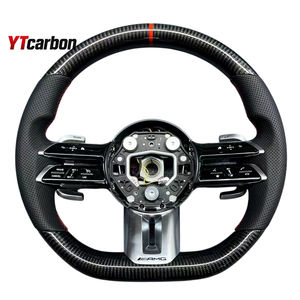 YTcarbon para A B C E S CLA CLE GLA GLC GLE GLS <span class=keywords><strong>G</strong></span> AMG accesorios de Interior de coche modificar volante de fibra de carbono Real personalizado - Product Image 4