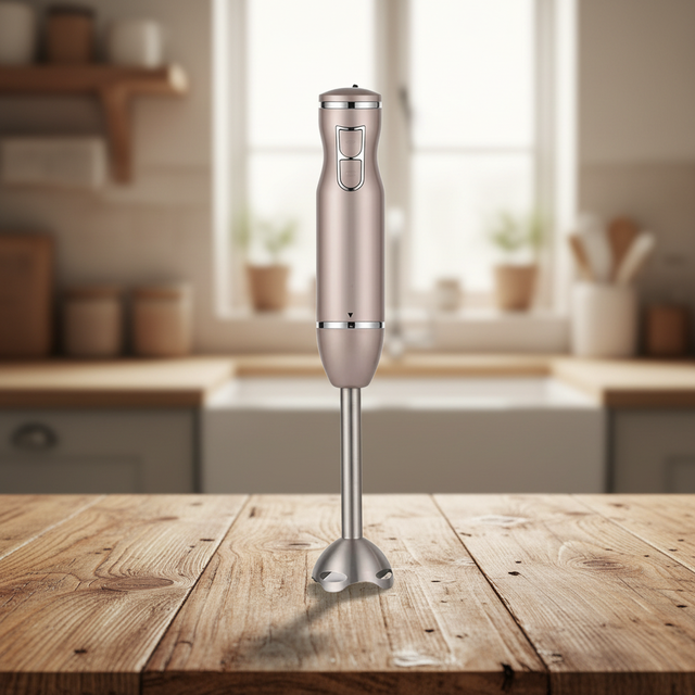 Immersion Electric Hand Blender 100% Pure Copper Motor 400W Plastic Housing Dishwasher Safe Anti-Splash Design Easy Household