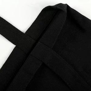 Grand sac fourre-tout en toile de coton noir de 10 onces, sacs de courses réutilisables écologiques en tissu - Product Image 3