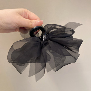 Clip d'arc en maille haut de gamme à la mode 2025 nouvelle pince à cheveux couvre-chef - Product Image 5