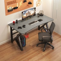GEDO Groothandel Moderne Thuismeubelen K-vormig Verdikt Frame Gaming Tafel Bureau Groefdesign Bureaublad Esports Computertafel