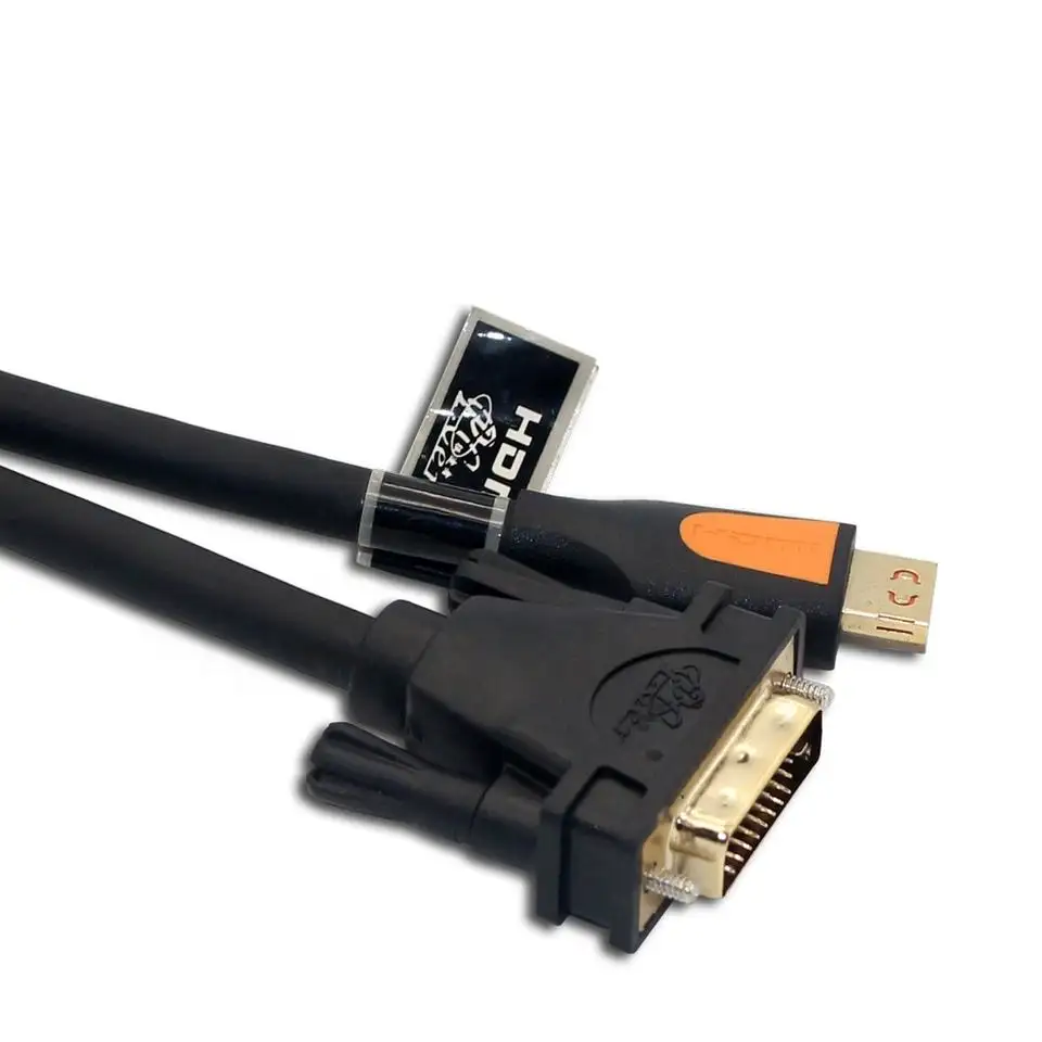 Đông Quan trực tiếp nhà sản xuất mạ vàng HDMI để DVI chuyển đổi cáp cho máy tính để bàn máy chiếu HDTV