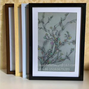 Mdf Khung ảnh màu đỏ Gia đình bảng hình Ảnh hàng đầu khung với màu đen ủng hộ Marcos de fotos - Product Image 6