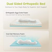 Accessoires de haute qualité lit pour chat meubles de luxe canapé étanche pour chien orthopédique mousse à mémoire de forme lavable orthopédique lit pour animaux de compagnie