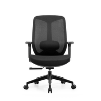 Chaise de bureau médicale ergonomique moderne en maille, certifiée classe 3, avec vérin à gaz, support lombaire réglable, accoudoirs réglables et base en nylon