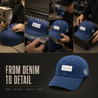 Casquette de baseball 5 panneaux en polyester/coton, ajustable, unisexe, pour adulte, avec broderie personnalisée OEM, style streetwear, design tendance
