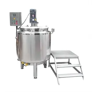 DZJX 50L 100L 200L 500L Liquid Soap Stainless Steel Mixing Tank With Heating Function Food Liquid Gel Mixer Heated Mixing Tank