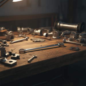 Double Open End Wrench 17x19 Mm Metric Steel <b>Tool</b> - Product Image 3