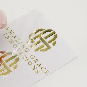 Custom Logo 3d Embossed Label Decals Metallic Stickers Waterproof Luxury Gold Foil Transfer Metal Nickel Stickers