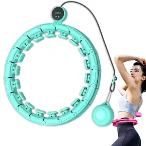 GORDON Free Sample U2 Wholesale 2023 High Quality ABS Waist Trainer Removable Weighted Infinity Hula Ring Circle Hoelahoep