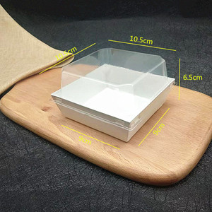 Dùng Một Lần Vuông Kraft Hộp Giấy Với Rõ Ràng Nắp Nhựa Cho Bánh Sandwich Món Tráng Miệng Bánh Bánh Lấy đi Cho Sushi Đường Lưu Trữ - Product Image 6
