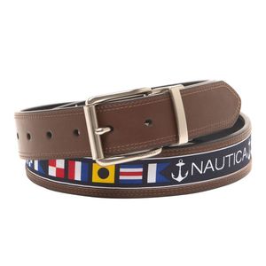 Cinturón de piel de vaca de lona para <span class=keywords><strong>regalo</strong></span> de negocios impreso personalizado con aguja de cobre para hebilla banda de pantalón trenzada y material de aleación - Product Image 2