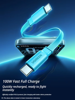 UGREEN Honkai Star Rail Yaoguang 100W Kabel Pengisi Daya Retractable PD100W Pengisian Cepat Kabel Ponsel USB-C PD3.0 1M