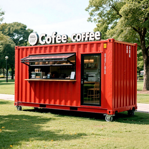 Contemporary Bakery <b>Shop</b> Prefabricated Mobile Kitchen Shipping Kiosk Restaurant Container House Prefab Houses Sturdy Durable - Product Image 1