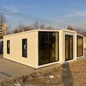 Maison conteneur extensible populaire <span class=keywords><strong>20</strong></span>/40 pieds, <span class=keywords><strong>villa</strong></span> de camping de luxe préfabriquée personnalisable avec chambre et salle de bain, design moderne - Product Image 3