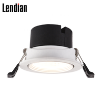 Zeimei — spot lumineux led circulaire encastrable pour le plafond, éclairage d'intérieur, lumière anti-éblouissement à intensité réglable, 7/15 w, ac 90mm, 220/240v